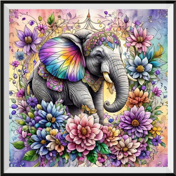 Elephant 5d Diy Diamond Painting Kits UK Handwork Hobby FL3295