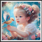 Little girl 5d Diy Diamond Painting Kits UK Handwork Hobby FL7003