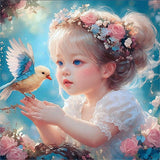 Little girl 5d Diy Diamond Painting Kits UK Handwork Hobby FL7003