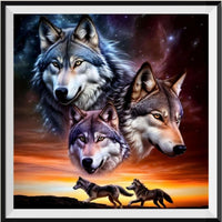 Wolf 5d Diy Diamond Painting Kits UK Handwork Hobby FL4127