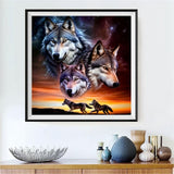 Wolf 5d Diy Diamond Painting Kits UK Handwork Hobby FL4127