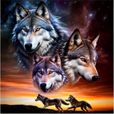 Wolf 5d Diy Diamond Painting Kits UK Handwork Hobby FL4127