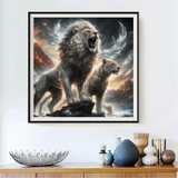 Lion 5d Diy Diamond Painting Kits UK Handwork Hobby FL8196