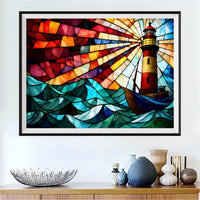 Lighthouse 5d Diy Diamond Painting Kits UK Handwork Hobby FL3681