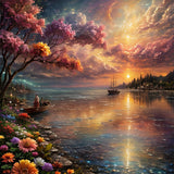 Landscape 5d Diy Diamond Painting Kits UK Handwork Hobby FL2041