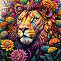 Lion 5d Diy Diamond Painting Kits UK Handwork Hobby FL3170