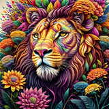 Lion 5d Diy Diamond Painting Kits UK Handwork Hobby FL3170