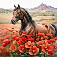 Horse 5d Diy Diamond Painting Kits UK Handwork Hobby FL3221