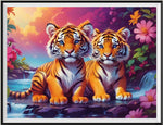 Tiger 5d Diy Diamond Painting Kits UK Handwork Hobby FL8070