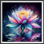 Lotus 5d Diy Diamond Painting Kits UK Handwork Hobby FL3024