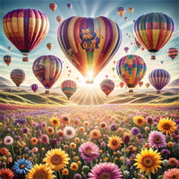 Hot Air Balloon 5d Diy Diamond Painting Kits UK Handwork Hobby FL3423