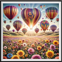 Hot Air Balloon 5d Diy Diamond Painting Kits UK Handwork Hobby FL3423