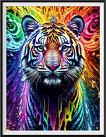 Tiger 5d Diy Diamond Painting Kits UK Handwork Hobby FL2370