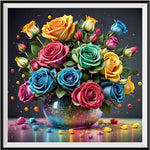 Rose 5d Diy Diamond Painting Kits UK Handwork Hobby FL3015