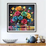 Rose 5d Diy Diamond Painting Kits UK Handwork Hobby FL3015