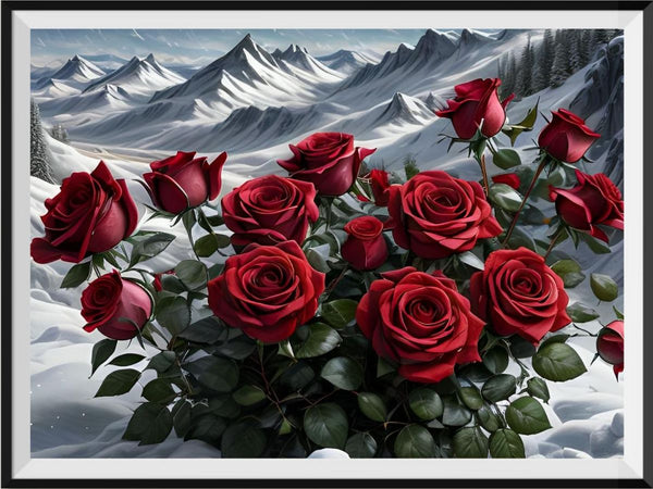 Rose 5d Diy Diamond Painting Kits UK Handwork Hobby FL3602
