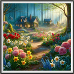 Village House 5d Diy Diamond Painting Kits UK Handwork Hobby FL6347