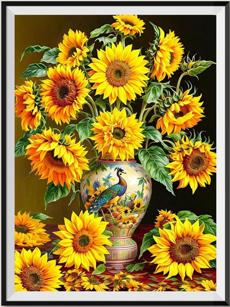 Sunflower 5d Diy Diamond Painting Kits UK Handwork Hobby FL4091