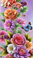 Flower 5d Diy Diamond Painting Kits UK Handwork Hobby FL4123