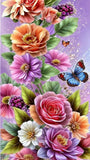 Flower 5d Diy Diamond Painting Kits UK Handwork Hobby FL4123