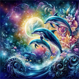 Dolphin 5d Diy Diamond Painting Kits UK Handwork Hobby FL3288