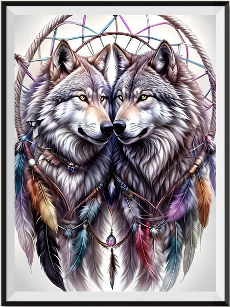 Wolf 5d Diy Diamond Painting Kits UK Handwork Hobby FL4455