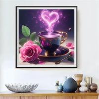 Heart Coffee 5d Diy Diamond Painting Kits UK Handwork Hobby FL6089