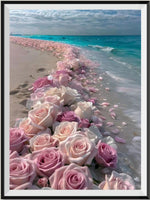 Beach Flower 5d Diy Diamond Painting Kits UK Handwork Hobby FL4093