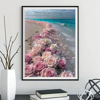 Beach Flower 5d Diy Diamond Painting Kits UK Handwork Hobby FL4093