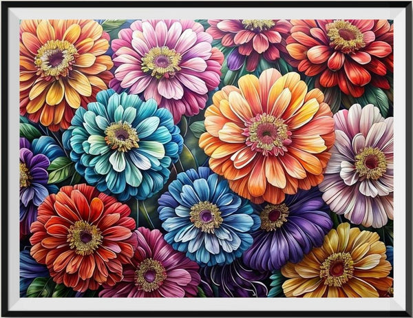 Flower 5d Diy Diamond Painting Kits UK Handwork Hobby FL2127