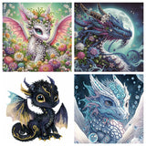 30*30cm Special Shape Dragon 5d Diy Diamond Painting Kits UK HD5011