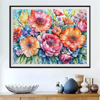 Flower 5d Diy Diamond Painting Kits UK Handwork Hobby FL2125