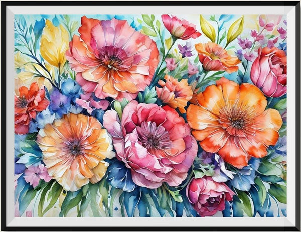 Flower 5d Diy Diamond Painting Kits UK Handwork Hobby FL2125