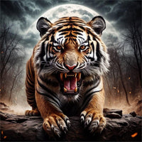 Tiger 5d Diy Diamond Painting Kits UK Handwork Hobby FL4206