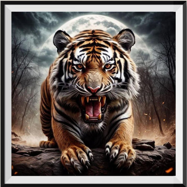 Tiger 5d Diy Diamond Painting Kits UK Handwork Hobby FL4206