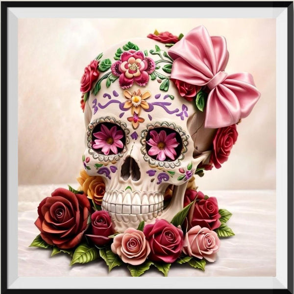 Skull 5d Diy Diamond Painting Kits UK Handwork Hobby FL4299