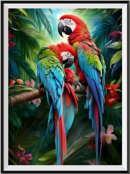 Parrot 5d Diy Diamond Painting Kits UK Handwork Hobby FL4429