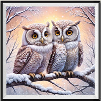 Owl 5d Diy Diamond Painting Kits UK Handwork Hobby FL4272