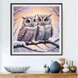 Owl 5d Diy Diamond Painting Kits UK Handwork Hobby FL4272