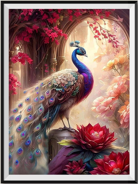 Peacock 5d Diy Diamond Painting Kits UK Handwork Hobby FL4394