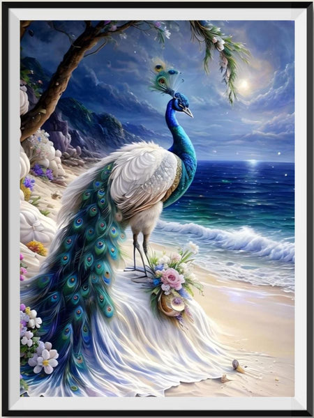 Peacock 5d Diy Diamond Painting Kits UK Handwork Hobby FL4395