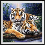 Tiger 5d Diy Diamond Painting Kits UK Handwork Hobby FL4208