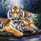 Tiger 5d Diy Diamond Painting Kits UK Handwork Hobby FL4208