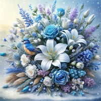 Flower 5d Diy Diamond Painting Kits UK Handwork Hobby FL4080