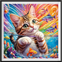 Cat 5d Diy Diamond Painting Kits UK Handwork Hobby FL4201