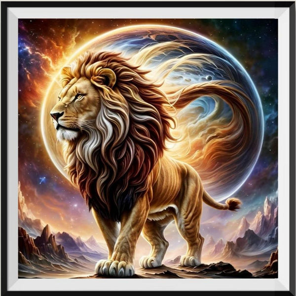 Lion 5d Diy Diamond Painting Kits UK Handwork Hobby FL4224