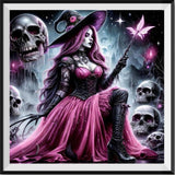 Halloween Portrait 5d Diy Diamond Painting Kits UK Handwork Hobby FL4265