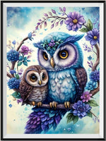 Owl 5d Diy Diamond Painting Kits UK Handwork Hobby FL4414