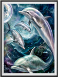 Dolphin 5d Diy Diamond Painting Kits UK Handwork Hobby FL4483