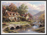 Village 5d Diy Diamond Painting Kits UK Handwork Hobby FL4583